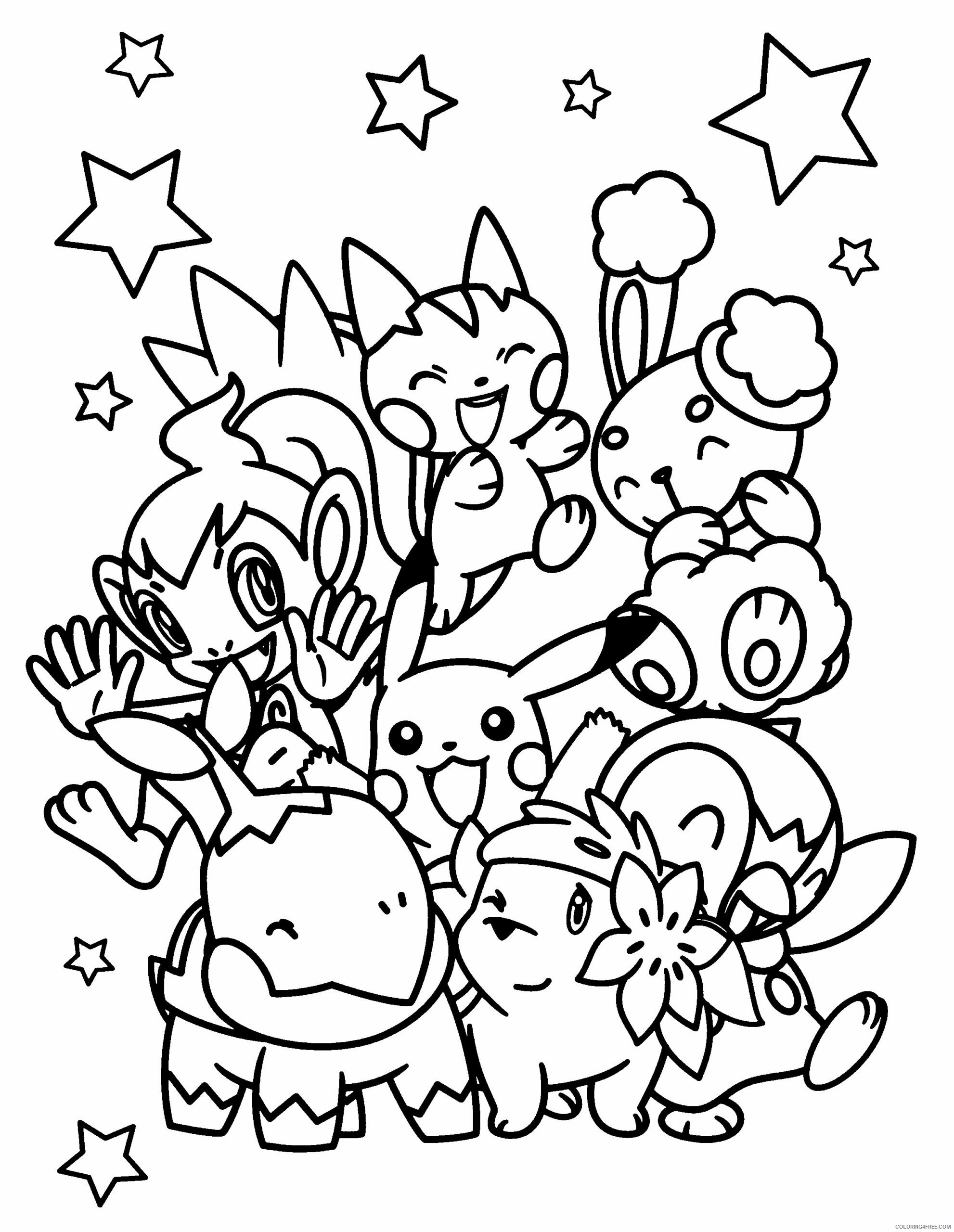 Pokemon Diamond Pearl Coloring Pages Anime pokemon diamond pearl 117 Printable 2021 601 Coloring4free