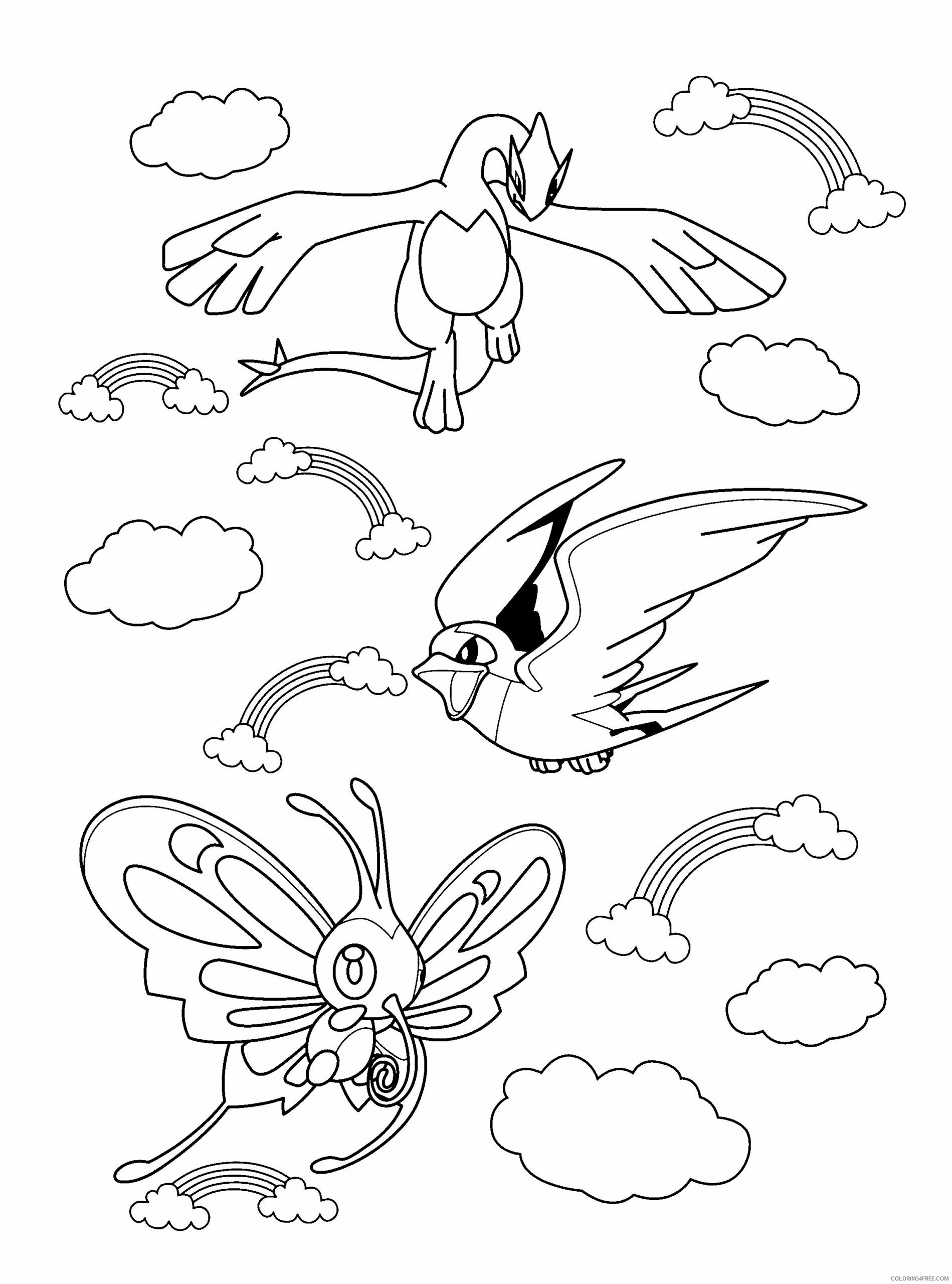 Pokemon Diamond Pearl Coloring Pages Anime pokemon diamond pearl 151 Printable 2021 638 Coloring4free