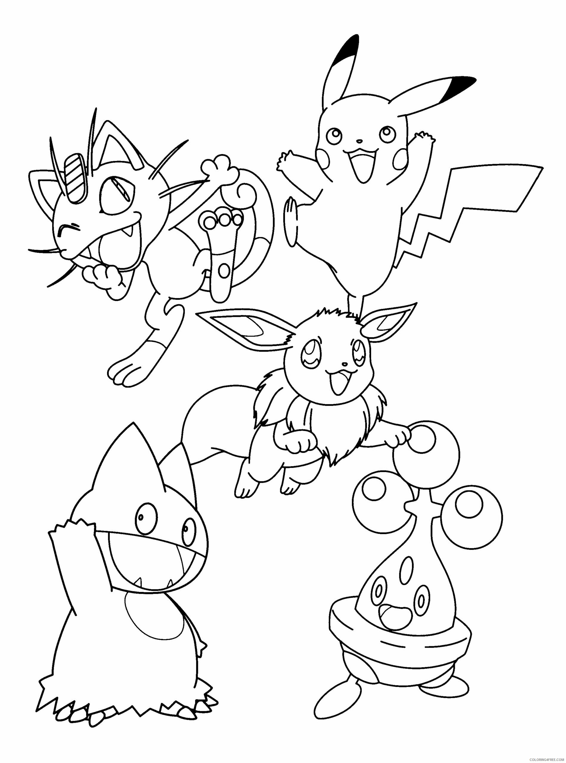Pokemon Diamond Pearl Coloring Pages Anime pokemon diamond pearl 154 Printable 2021 641 Coloring4free