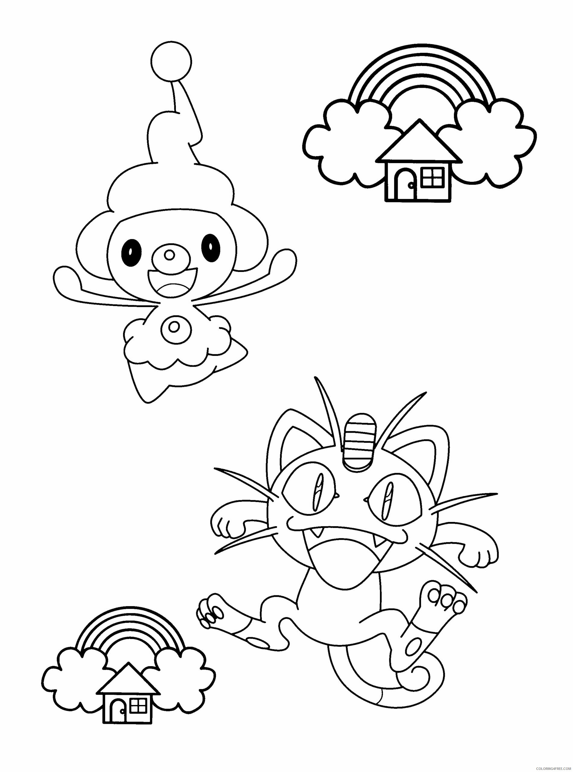 Pokemon Diamond Pearl Coloring Pages Anime pokemon diamond pearl 155 Printable 2021 642 Coloring4free