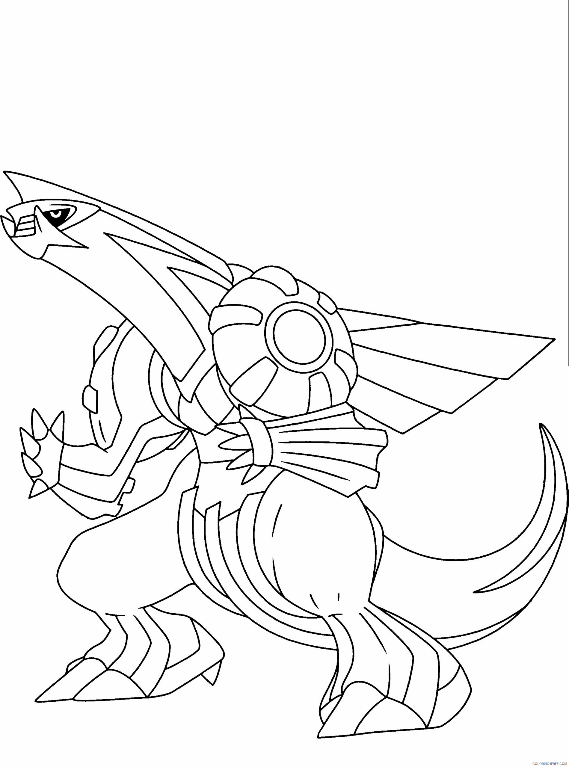 Pokemon Diamond Pearl Coloring Pages Anime pokemon diamond pearl 162 Printable 2021 650 Coloring4free