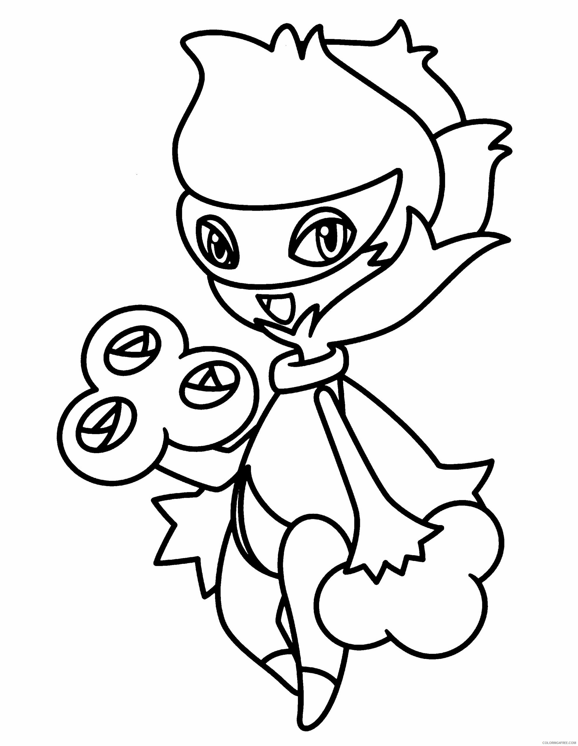 Pokemon Diamond Pearl Coloring Pages Anime pokemon diamond pearl 177 Printable 2021 665 Coloring4free