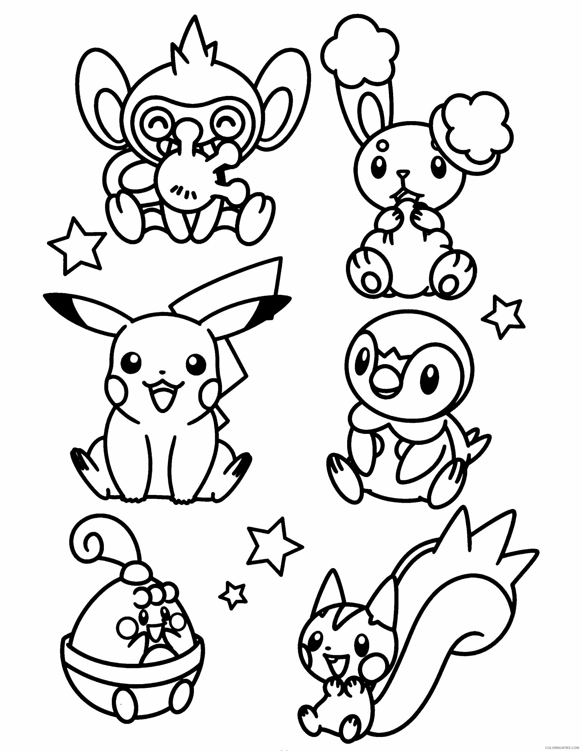 Pokemon Diamond Pearl Coloring Pages Anime pokemon diamond pearl 197 Printable 2021 687 Coloring4free
