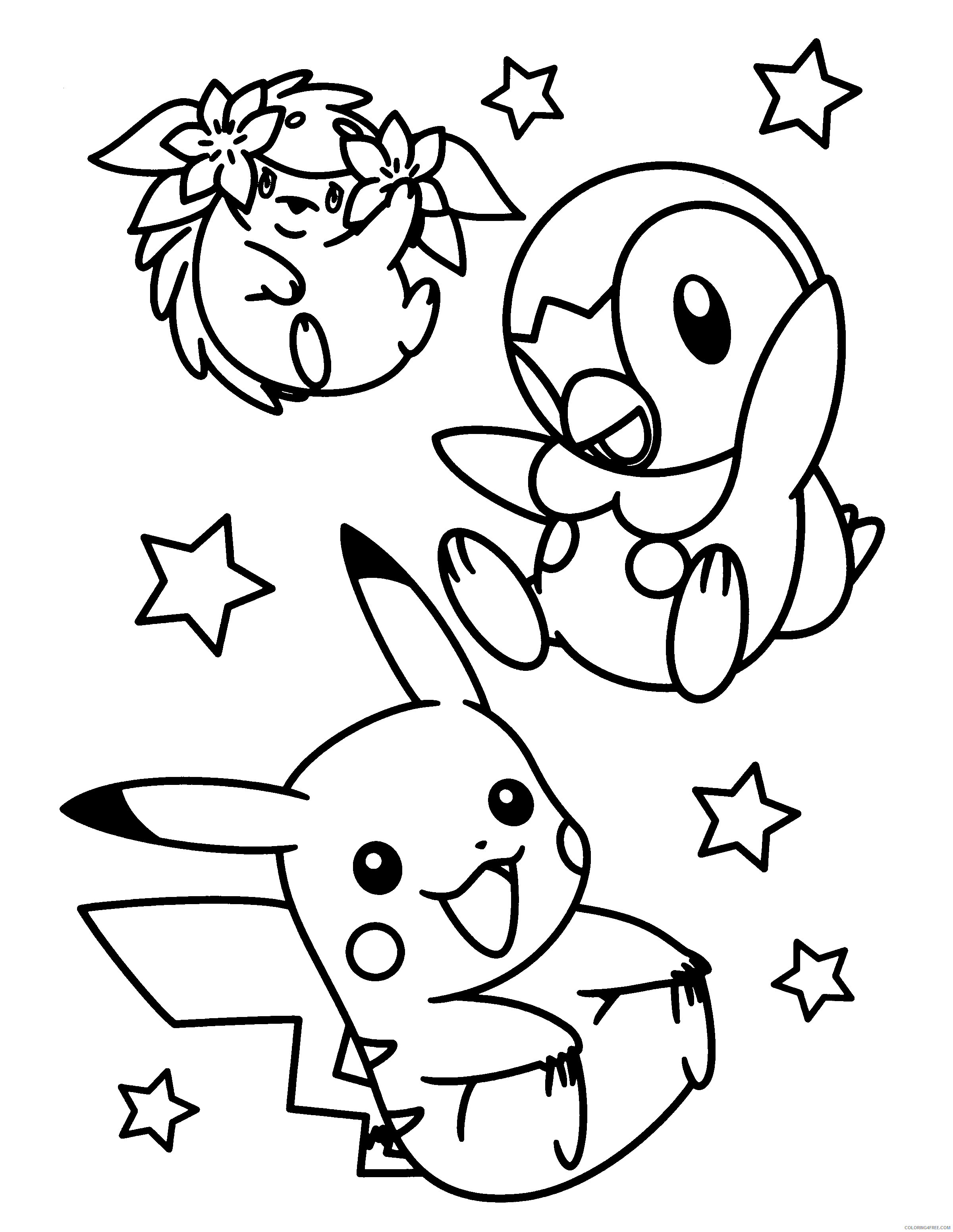 Pokemon Diamond Pearl Coloring Pages Anime pokemon diamond pearl 20 Printable 2021 691 Coloring4free