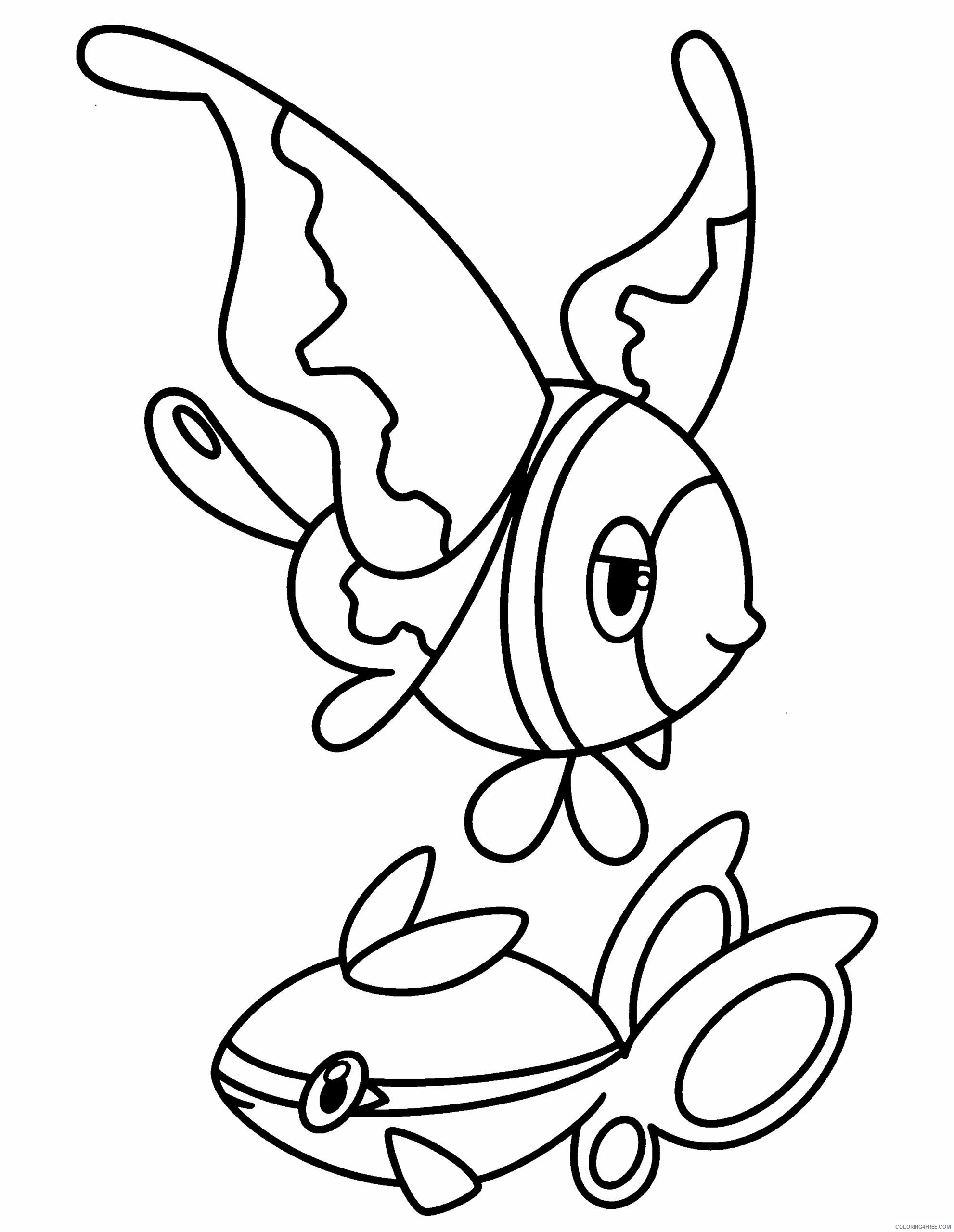 Pokemon Diamond Pearl Coloring Pages Anime pokemon diamond pearl 201 Printable 2021 693 Coloring4free