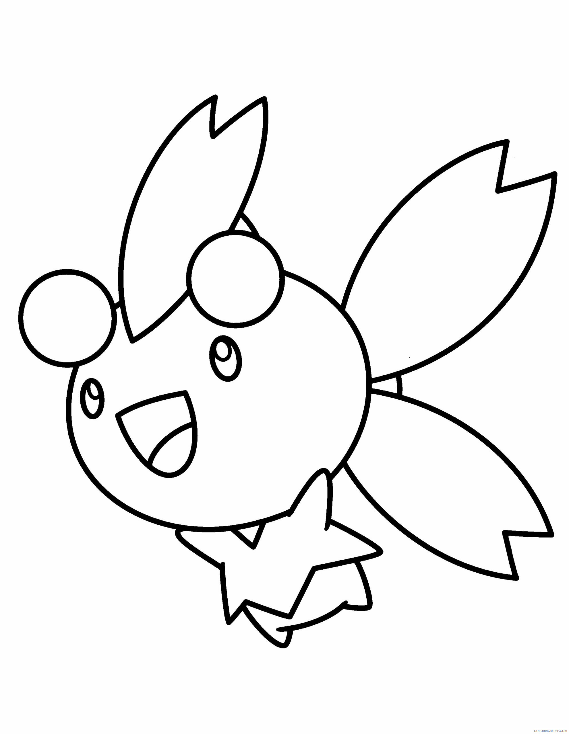 Pokemon Diamond Pearl Coloring Pages Anime pokemon diamond pearl 205 Printable 2021 697 Coloring4free