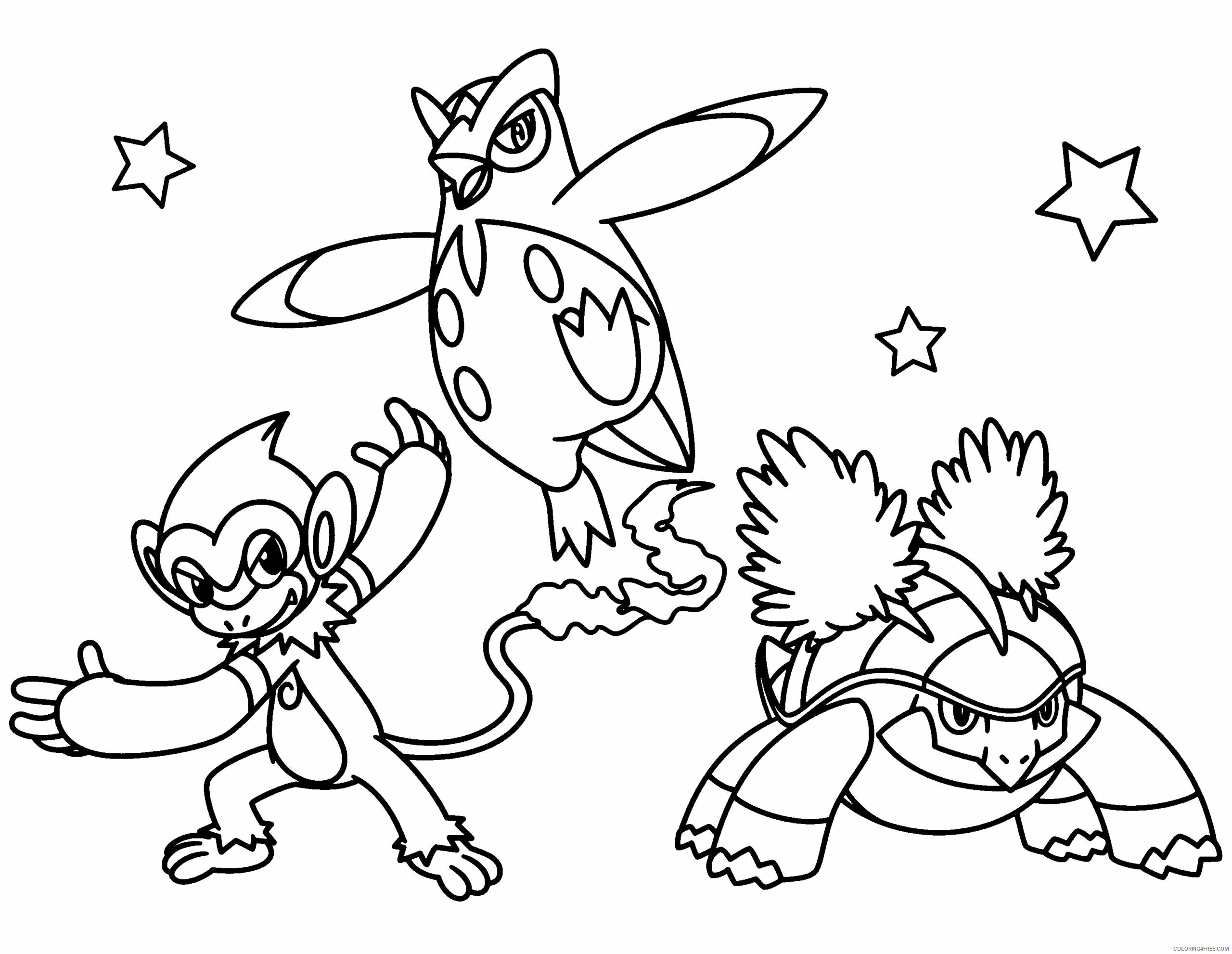 Pokemon Diamond Pearl Coloring Pages Anime pokemon diamond pearl 233 Printable 2021 728 Coloring4free