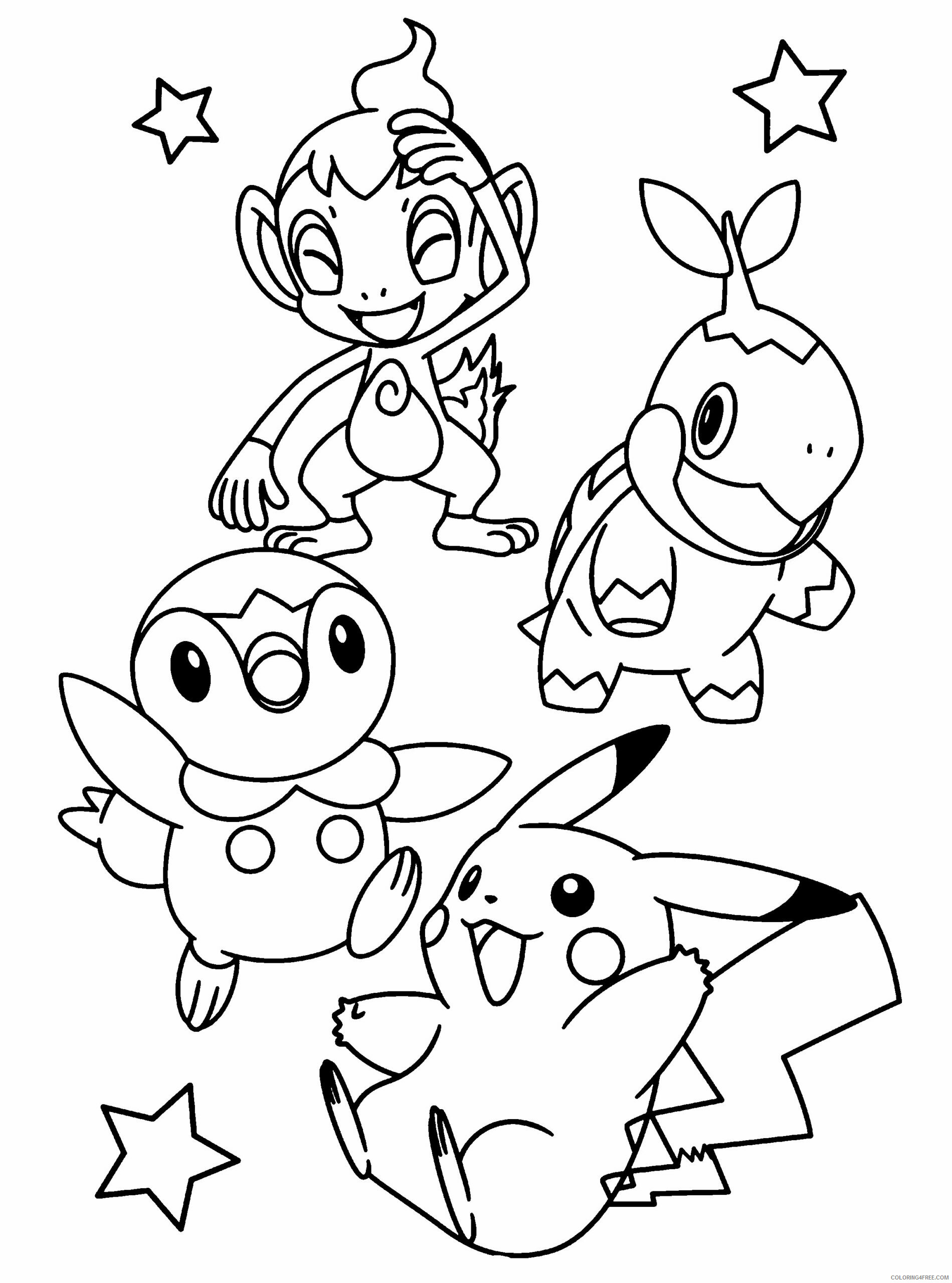 Pokemon Diamond Pearl Coloring Pages Anime pokemon diamond pearl 307 Printable 2021 804 Coloring4free