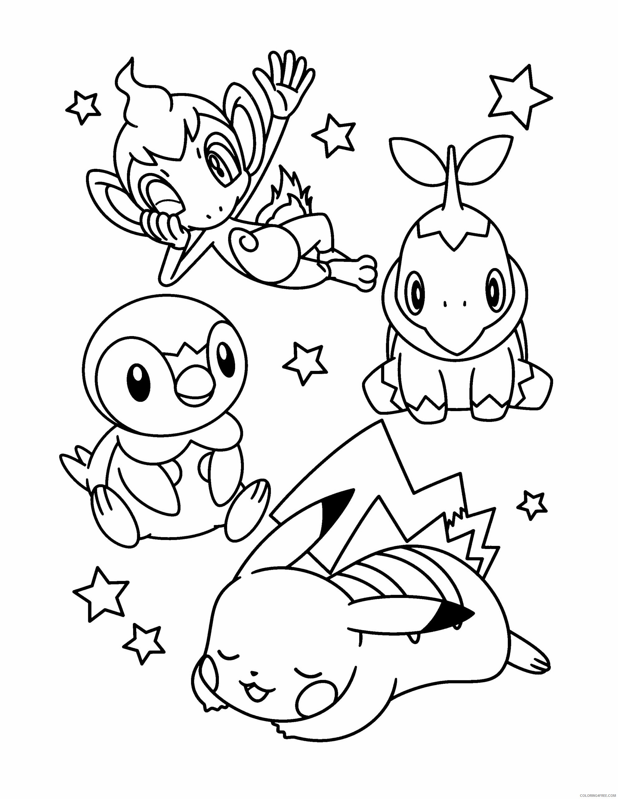 Pokemon Diamond Pearl Coloring Pages Anime pokemon diamond pearl 337 Printable 2021 836 Coloring4free
