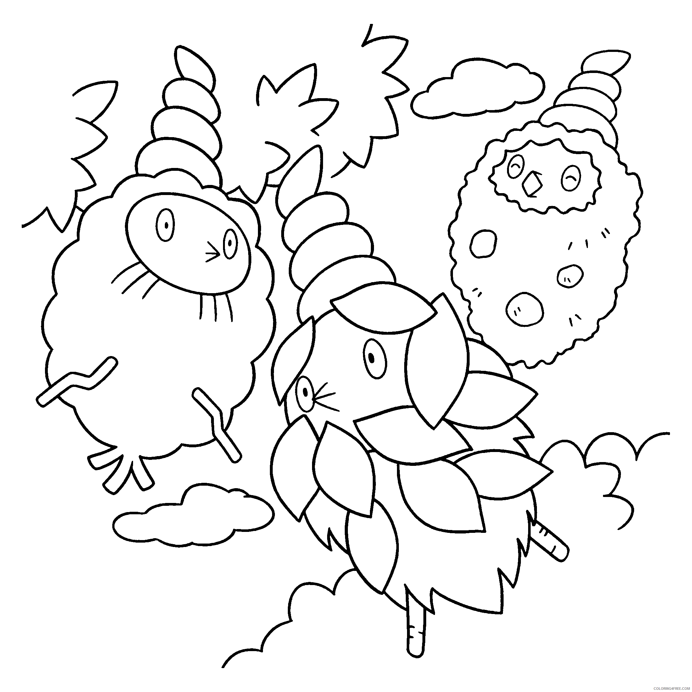 Pokemon Diamond Pearl Coloring Pages Anime pokemon diamond pearl 90 Printable 2021 924 Coloring4free