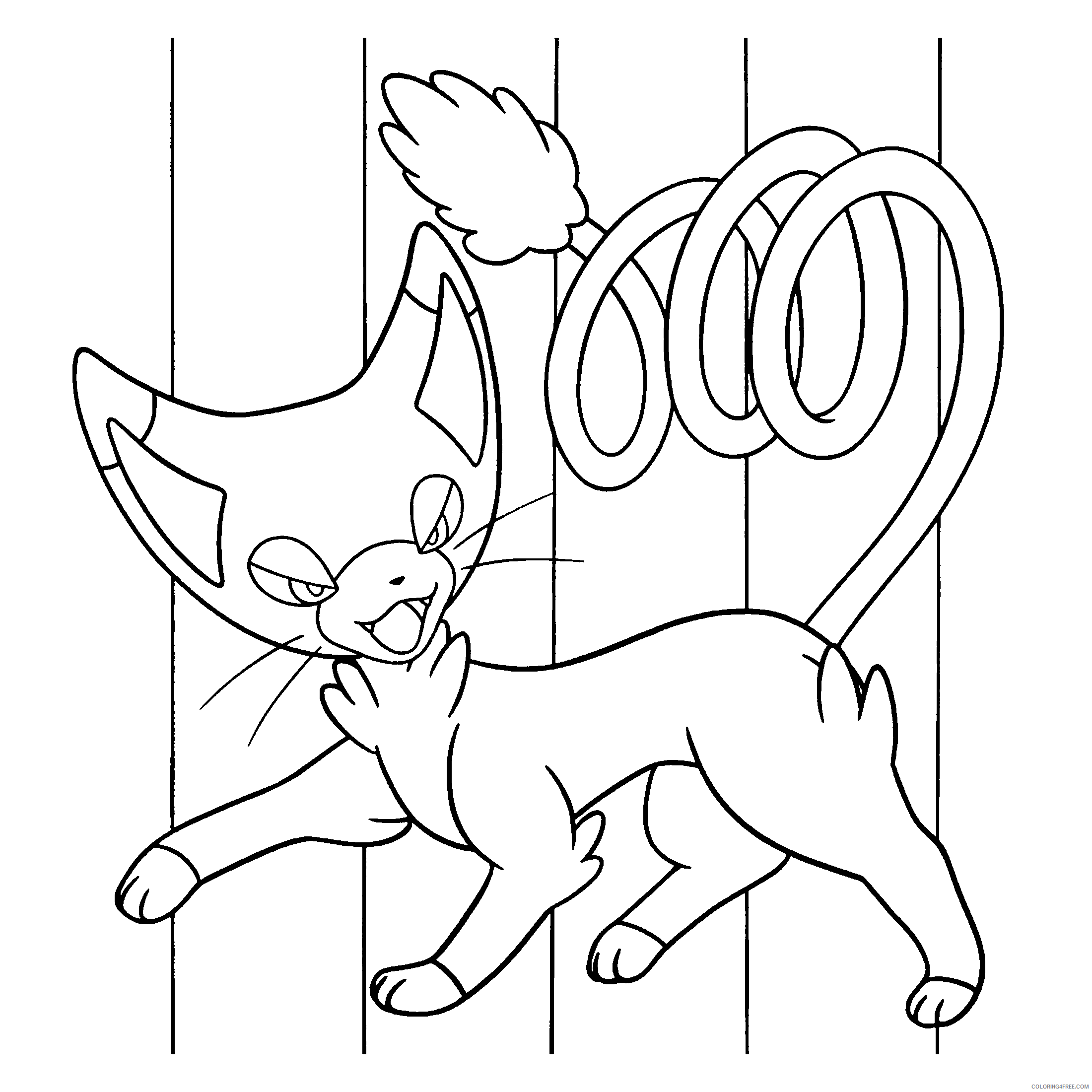 Pokemon Diamond Pearl Coloring Pages Anime pokemon diamond pearl 98 Printable 2021 932 Coloring4free