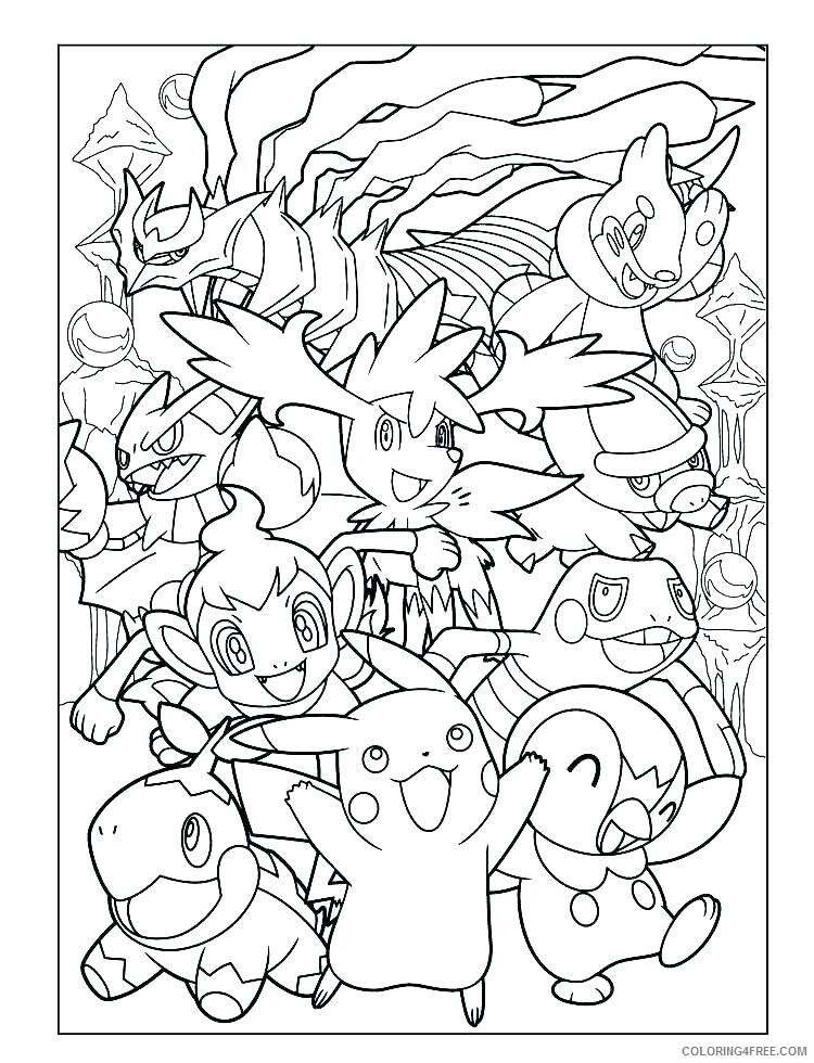 Pokemon Go Coloring Pages Games Pokemon Go Charcters Printable 2021 0926 Coloring4free