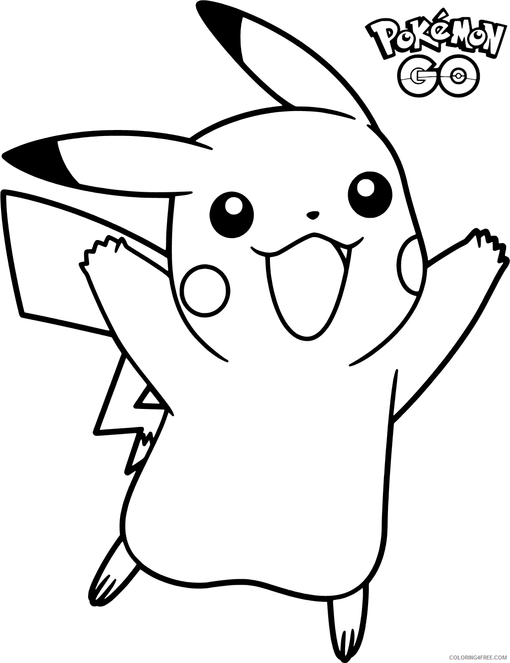 Pokemon Go Coloring Pages Games Pokemon Go Pikachu Printable 2021 0931 Coloring4free