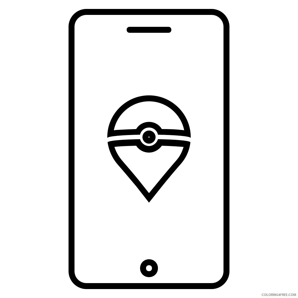 Pokemon Go Coloring Pages Games Pokemon Go Simple Printable 2021 0933 Coloring4free