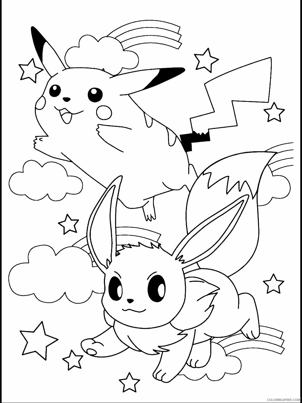 Pokemon Printable Coloring Pages Anime 2021 101 Coloring4free