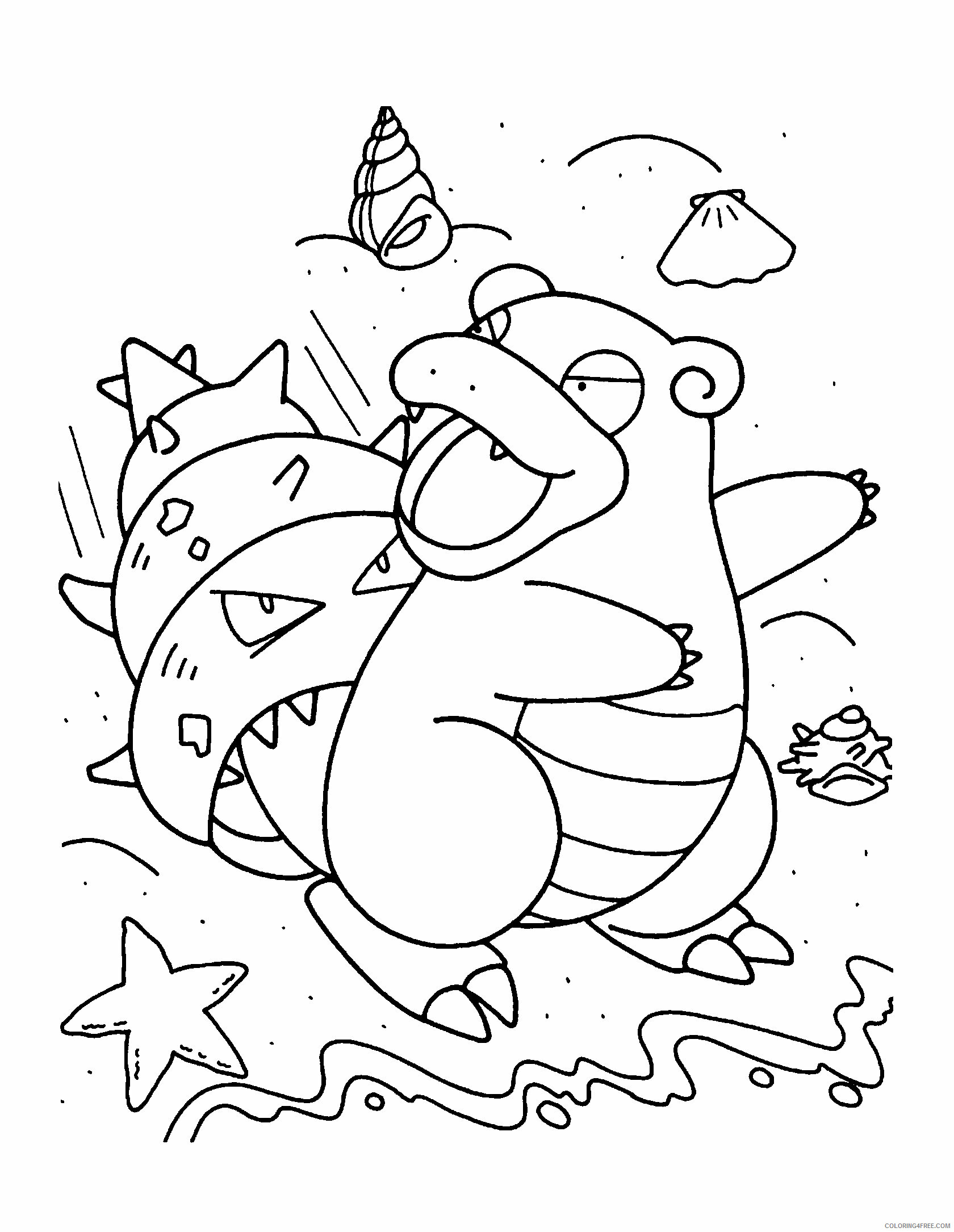 Pokemon Printable Coloring Pages Anime 2021 146 Coloring4free