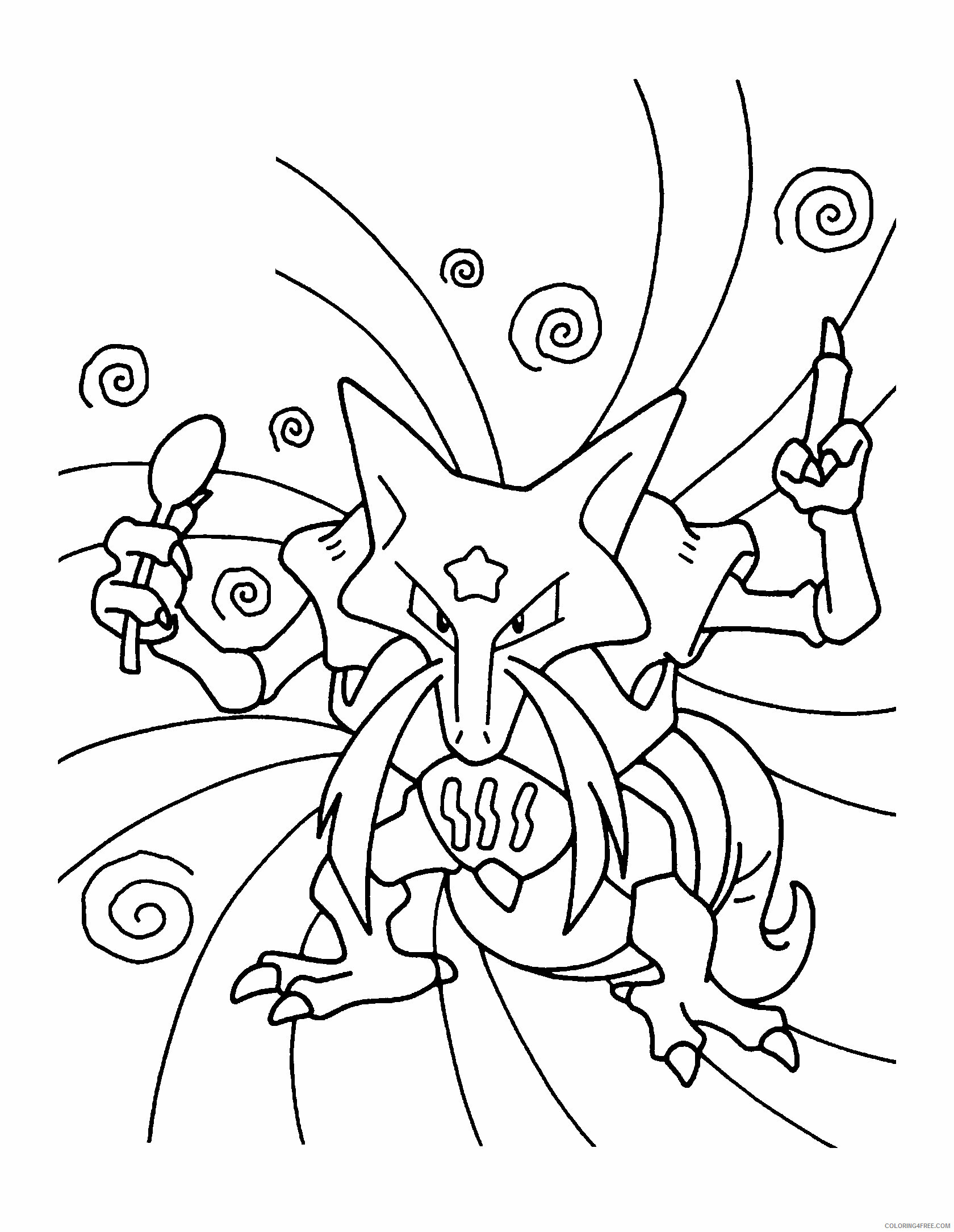 Pokemon Printable Coloring Pages Anime 2021 148 Coloring4free