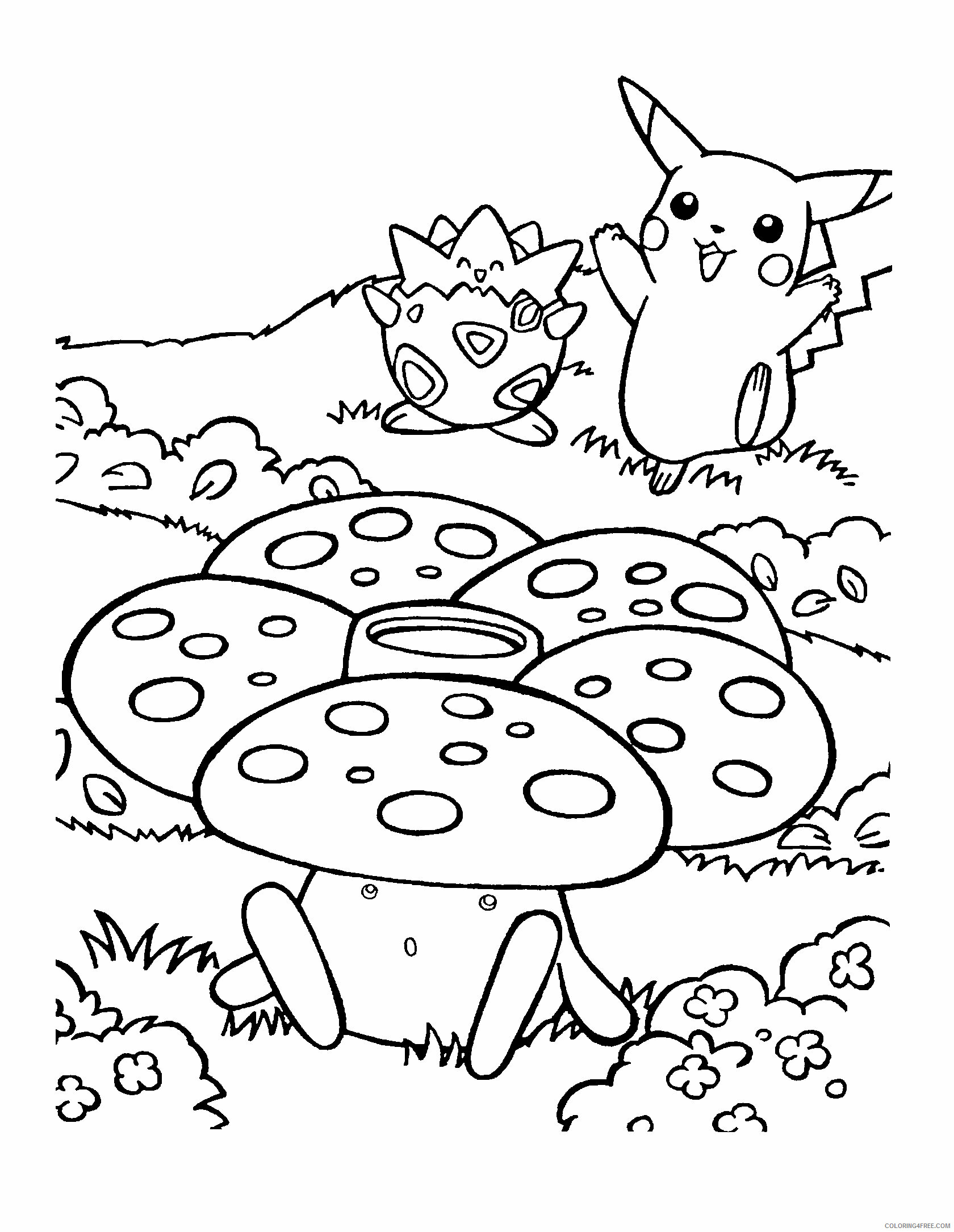 Pokemon Printable Coloring Pages Anime 2021 152 Coloring4free
