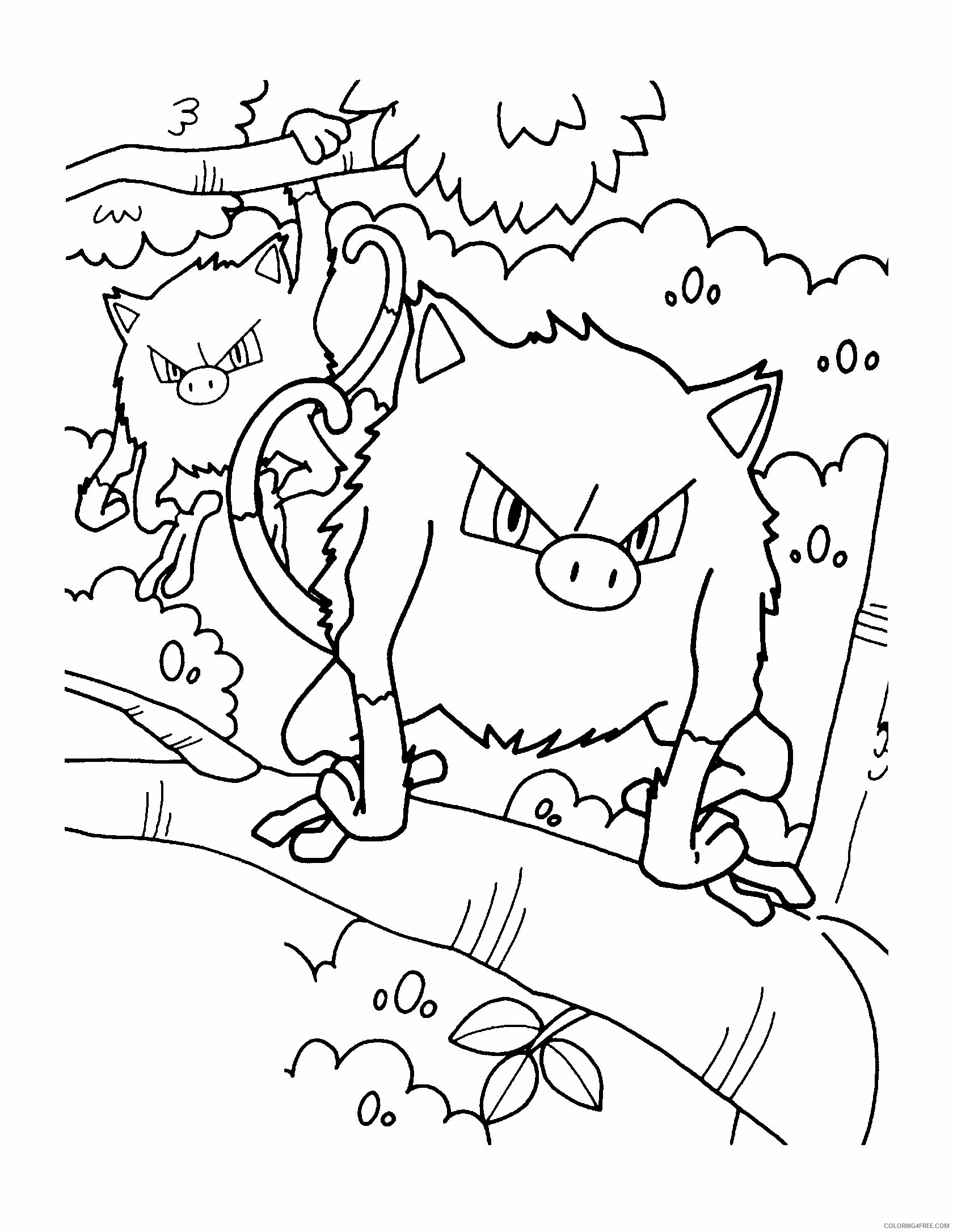 Pokemon Printable Coloring Pages Anime 2021 161 Coloring4free