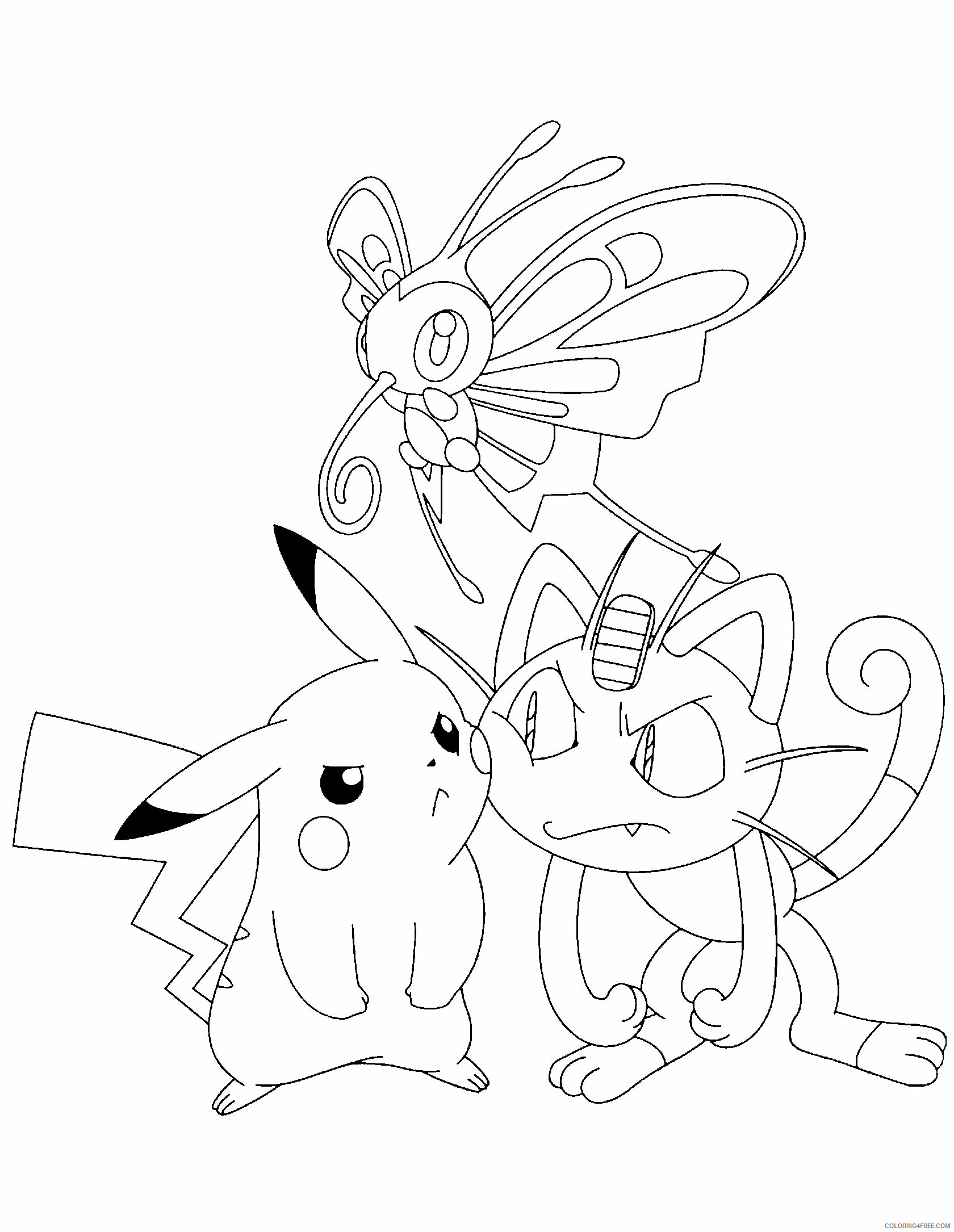 Pokemon Printable Coloring Pages Anime 2021 305 Coloring4free