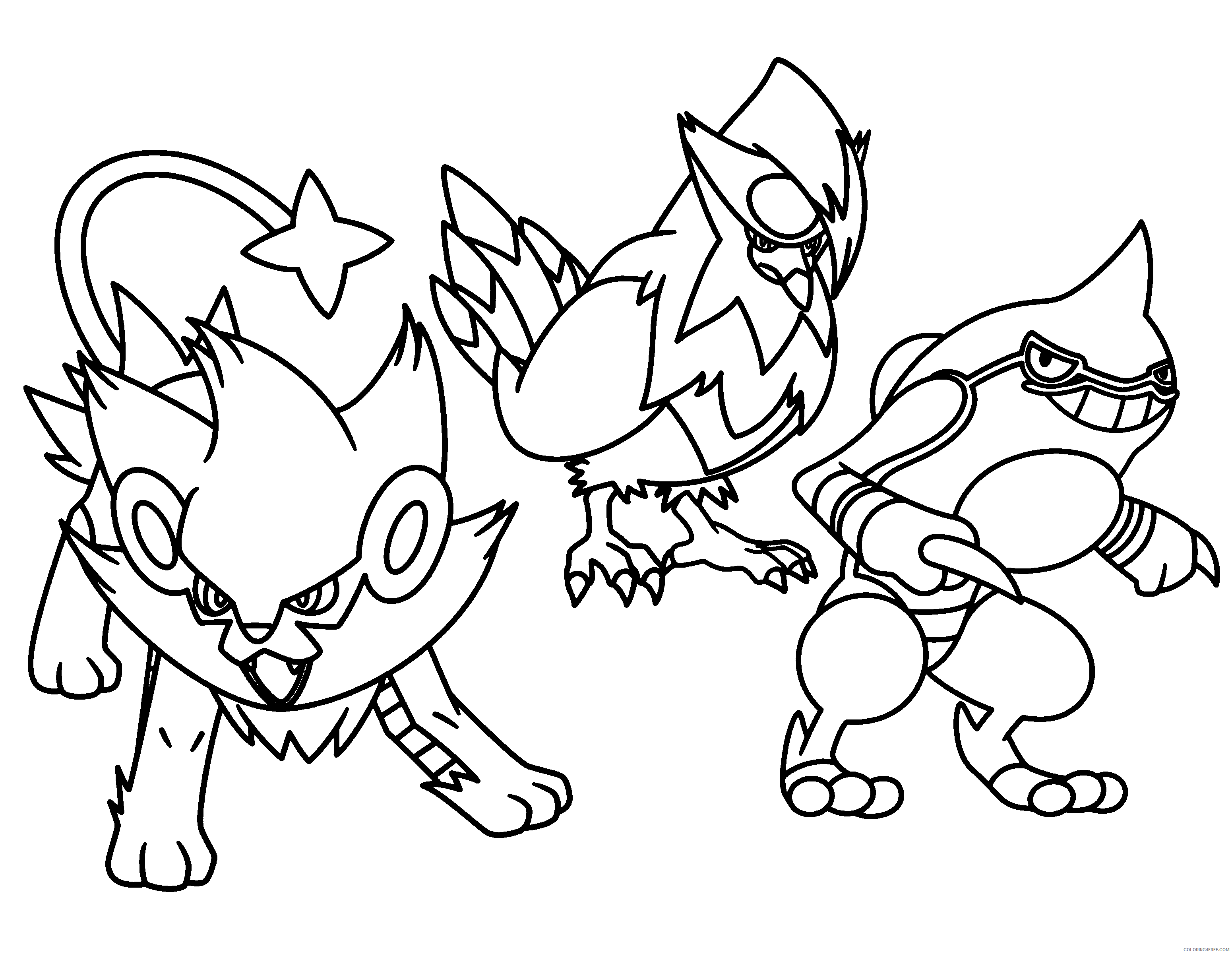 Pokemon Printable Coloring Pages Anime Printable Pokemon 2021 081 Coloring4free