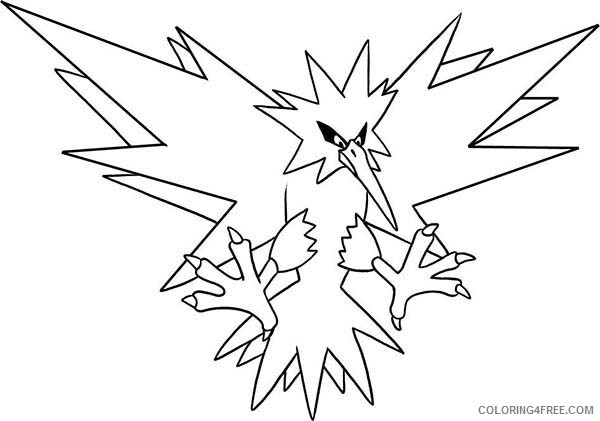 Pokemon Printable Coloring Pages Anime Rage of Pokemon Articuno 2021 082 Coloring4free