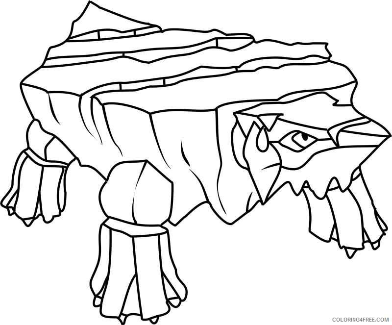 Pokemon Printable Coloring Pages Anime avalugg pokemon1 2021 010 Coloring4free
