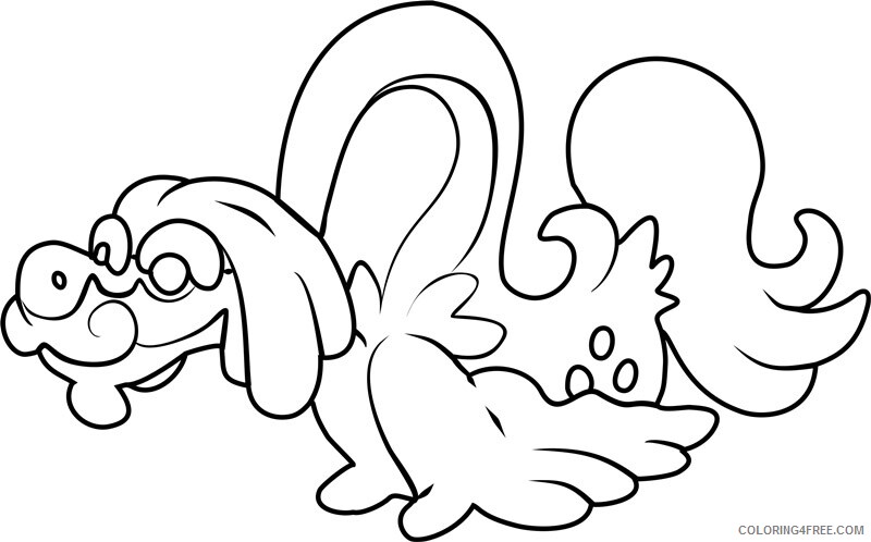 Pokemon Printable Coloring Pages Anime drampa pokemon sun and moon 2021 020 Coloring4free