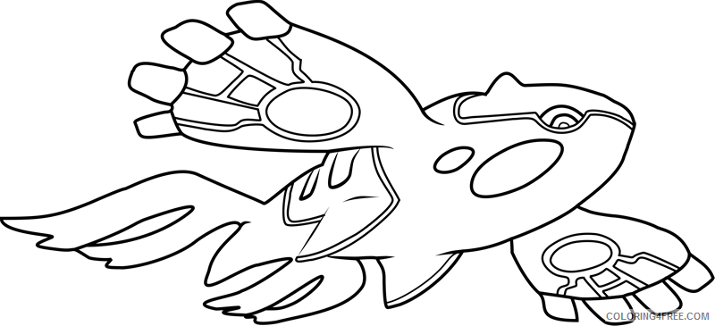Pokemon Printable Coloring Pages Anime kyogre pokemon a4 2021 040 Coloring4free