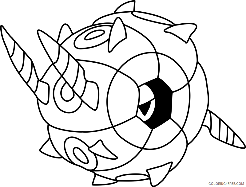 Pokemon Printable Coloring Pages Anime whirlipede pokemon 2021 107 Coloring4free