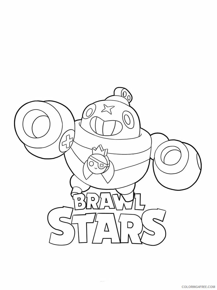 Printable Brawl Stars Coloring Pages Games Brawl Stars 10 Printable 2021 152 Coloring4free