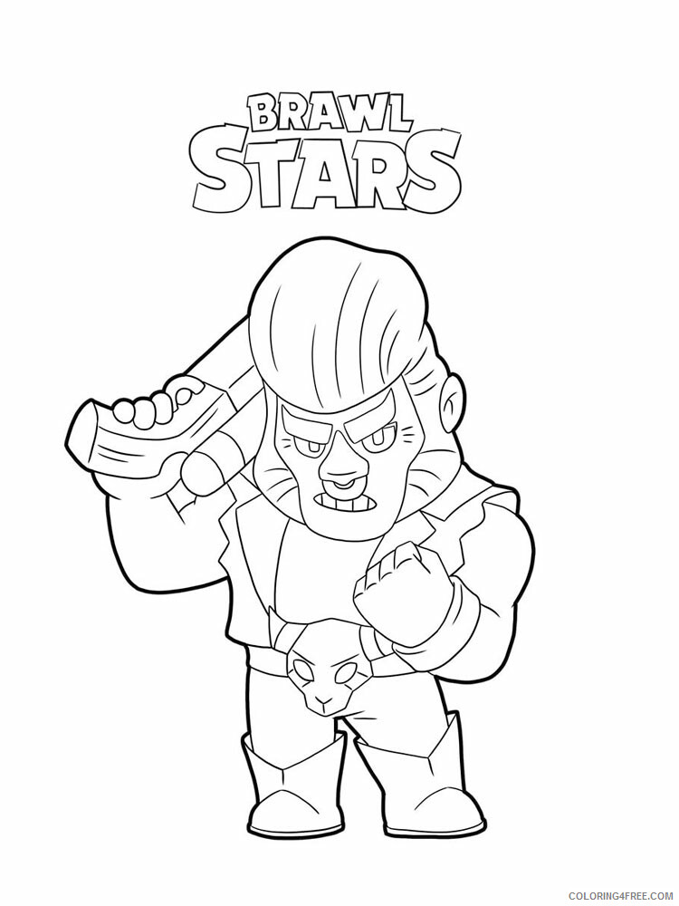 Printable Brawl Stars Coloring Pages Games Brawl Stars 12 Printable 2021 154 Coloring4free