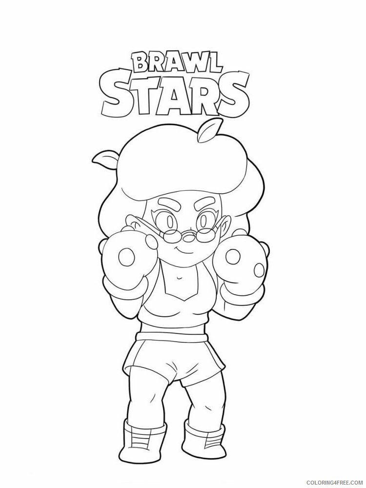 Printable Brawl Stars Coloring Pages Games Brawl Stars 18 Printable 2021 160 Coloring4free
