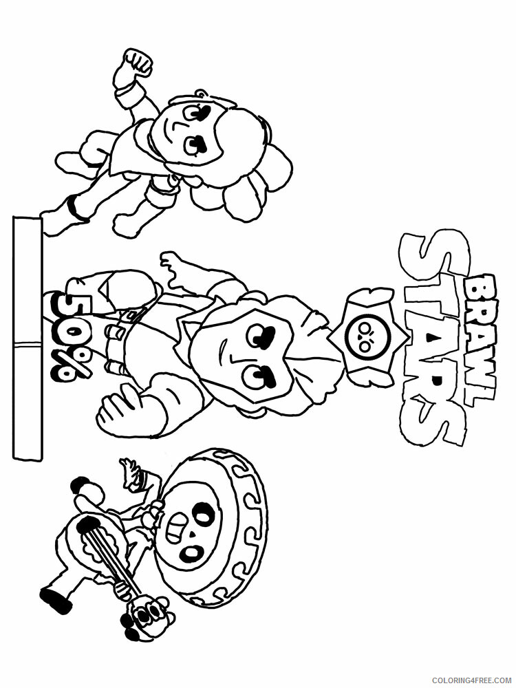 Printable Brawl Stars Coloring Pages Games Brawl Stars 19 Printable 2021 161 Coloring4free