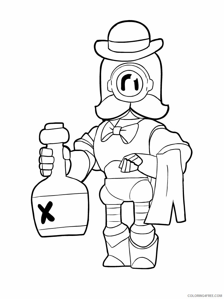 Printable Brawl Stars Coloring Pages Games Brawl Stars 4 Printable 2021 170 Coloring4free