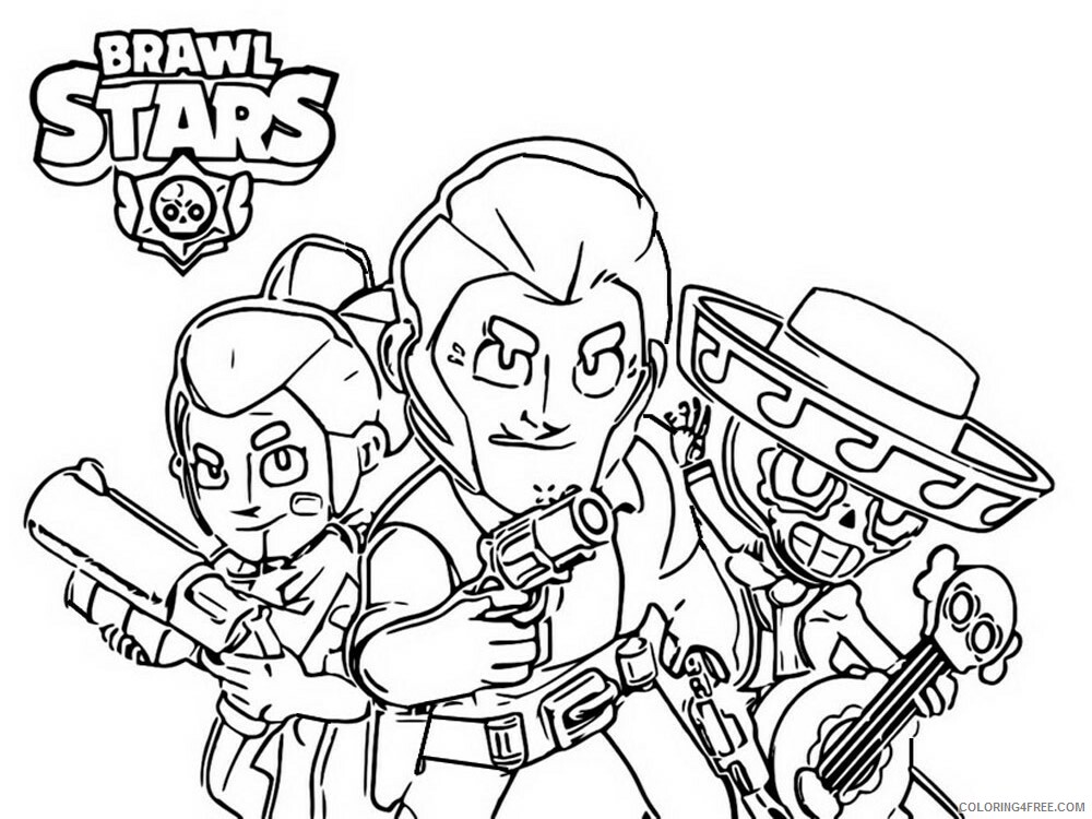 Printable Brawl Stars Coloring Pages Games Brawl Stars 6 Printable 2021 172 Coloring4free