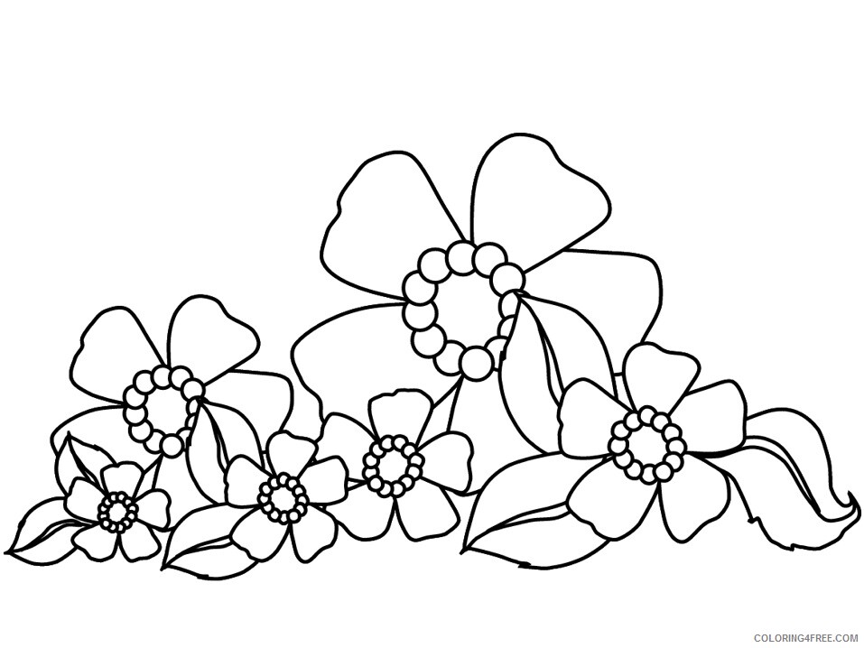 Printable Flower Coloring Pages Flowers Nature 19 Printable 2021 349 Coloring4free