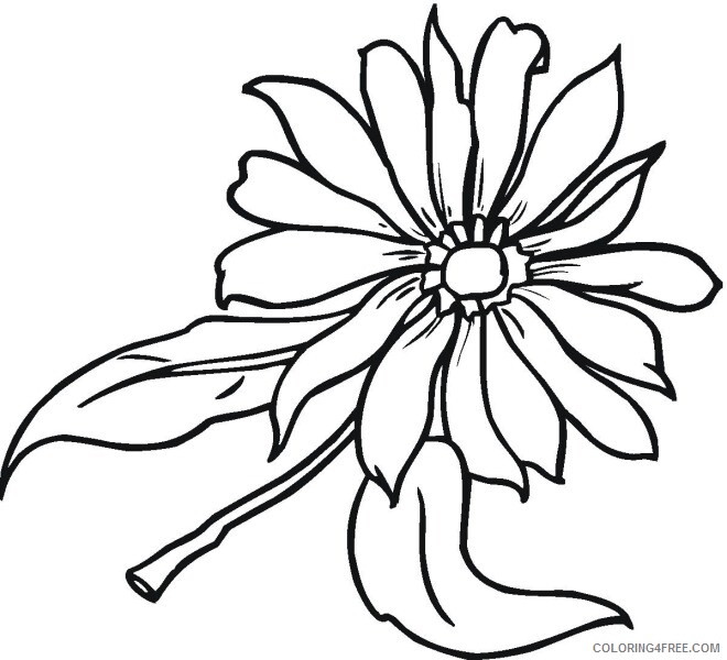 Printable Flower Coloring Pages Flowers Nature flower 10 Printable 2021 366 Coloring4free