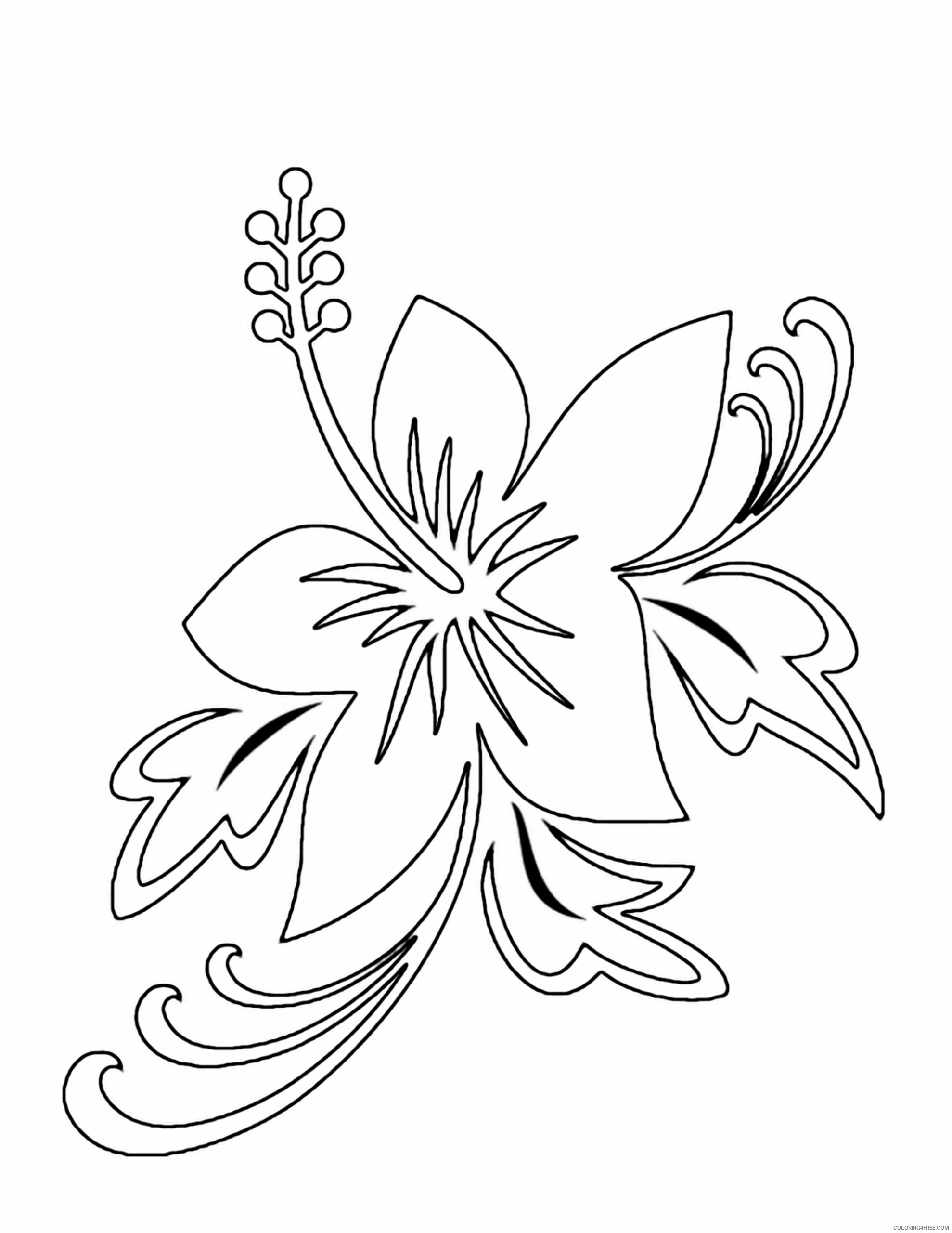 Printable Flower Coloring Pages Flowers Nature flower pictures to print 2021 398 Coloring4free
