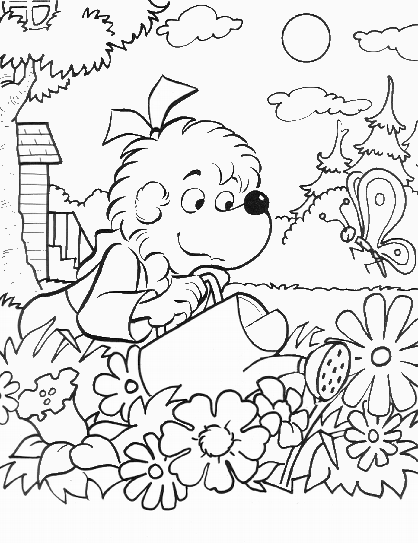 Printable Flower Coloring Pages Flowers Nature flowerc55 Printable 2021 384 Coloring4free