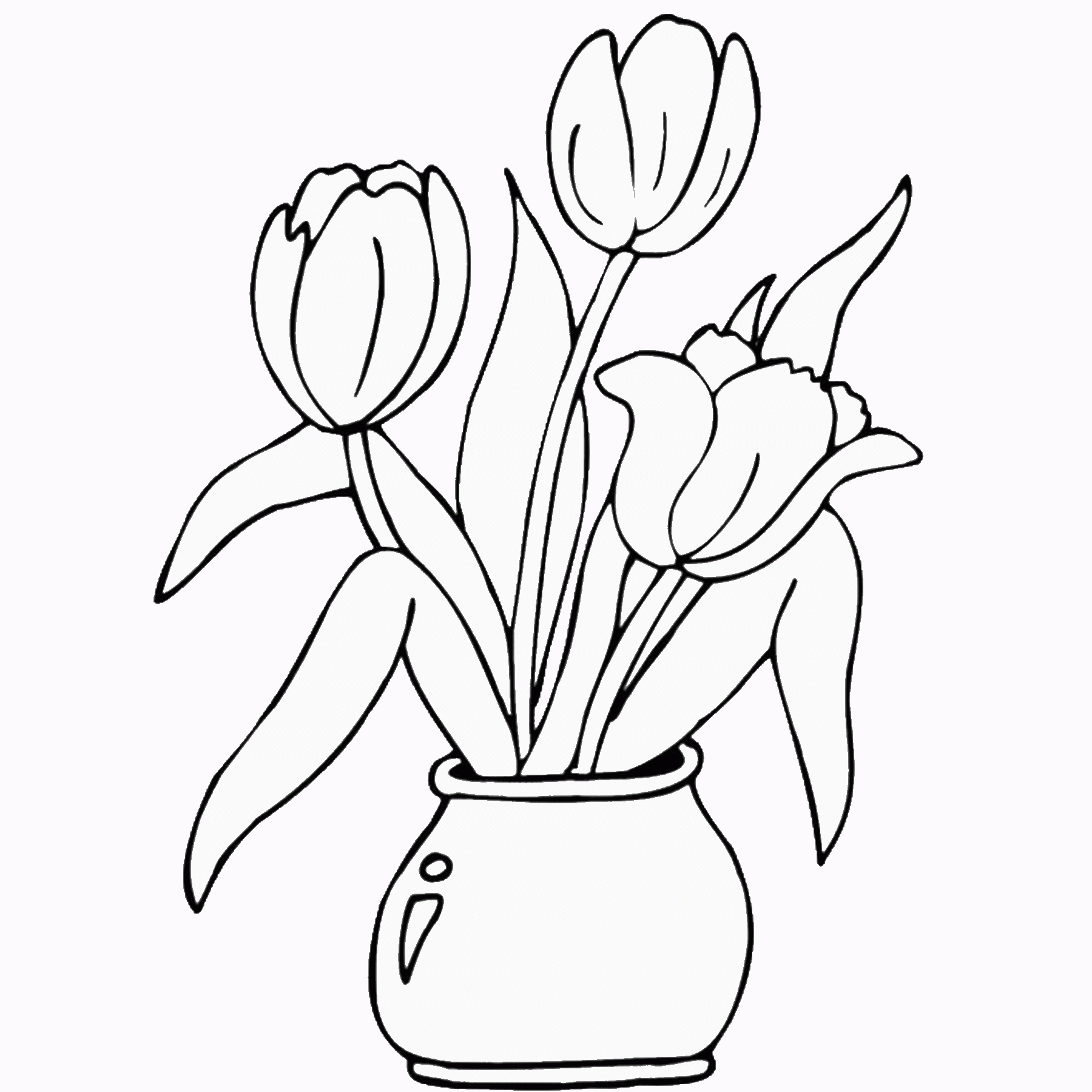 Printable Flower Coloring Pages Flowers Nature flowerc61 Printable 2021 385 Coloring4free