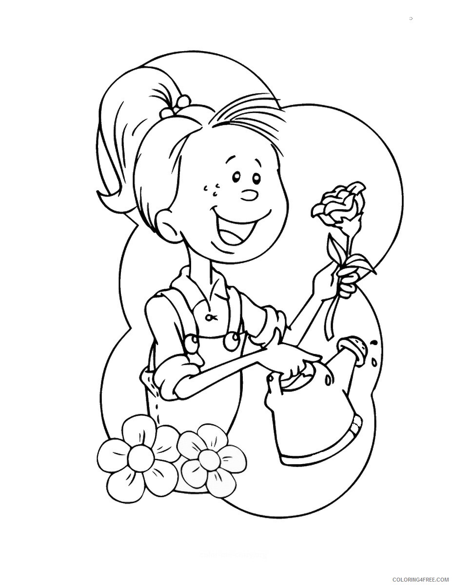 Printable Flower Coloring Pages Flowers Nature flowerc_93 Printable 2021 368 Coloring4free