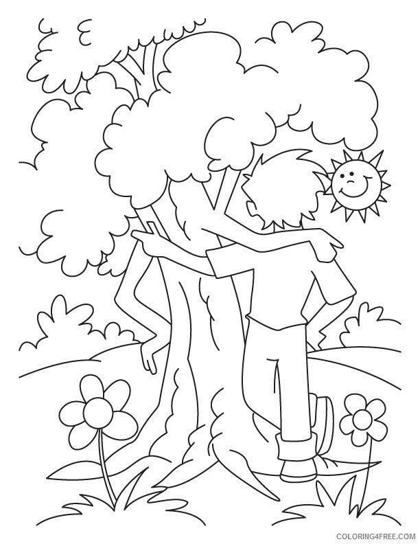 Printable Tree Coloring Pages Tree Nature Arbor Day Tree Printable 2021 619 Coloring4free