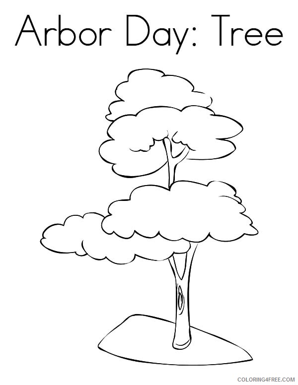 Printable Tree Coloring Pages Tree Nature Color Arbor Day Tree Printable 2021 626 Coloring4free