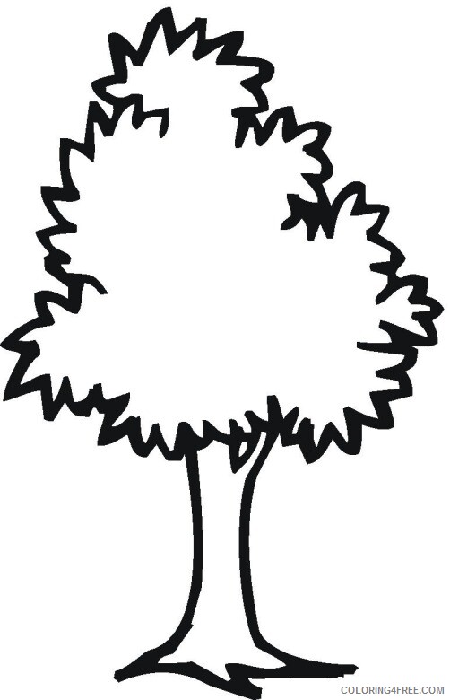 Printable Tree Coloring Pages Tree Nature tree 5 Printable 2021 662 Coloring4free