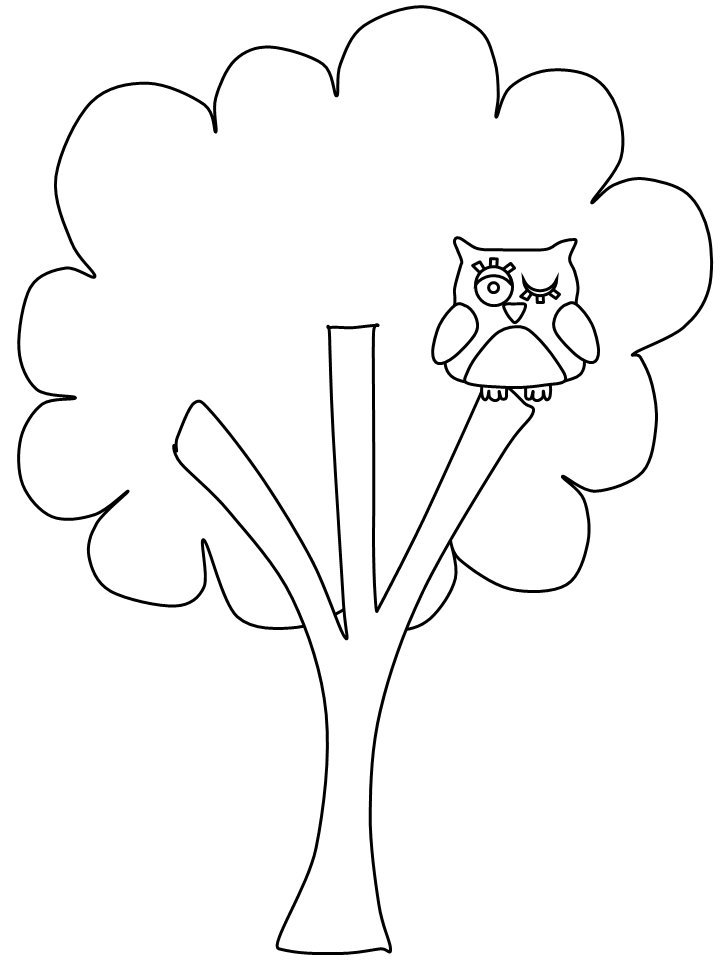 Printable Tree Coloring Pages Tree Nature tree17 Printable 2021 654 Coloring4free