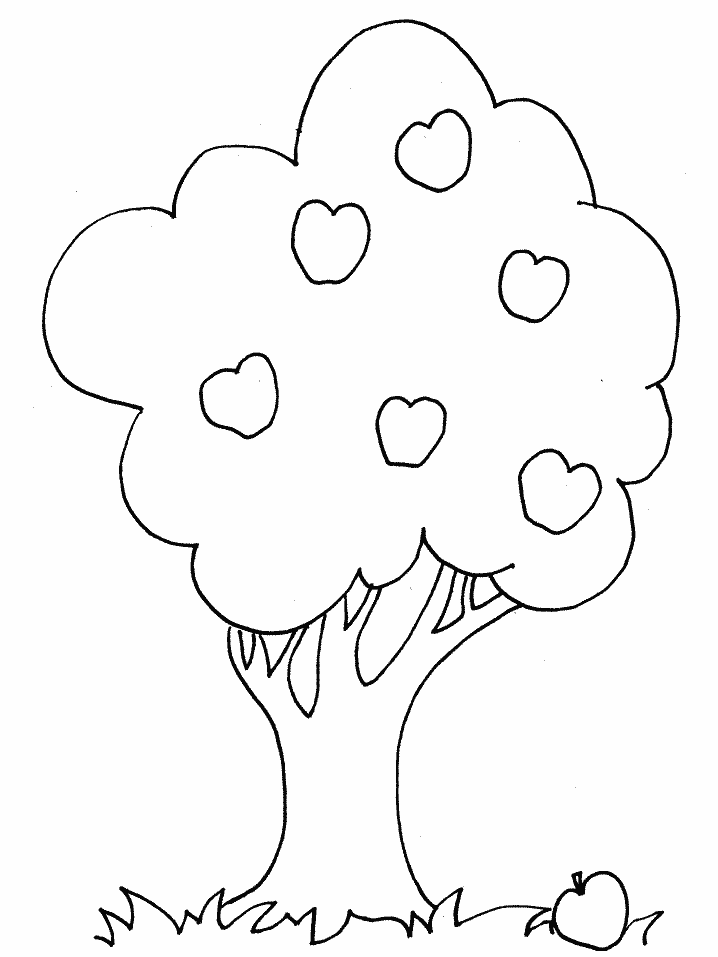 Printable Tree Coloring Pages Tree Nature tree2 Printable 2021 655 Coloring4free