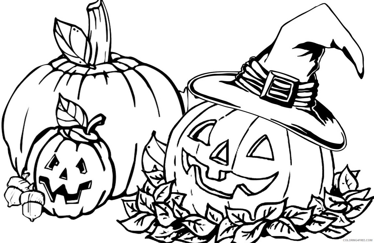 Pumpkin Coloring Pages Vegetables Food Halloween Pumpkin Sheets Kids Print 2021 Coloring4free