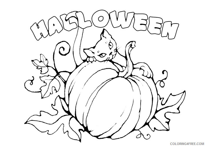 Pumpkin Coloring Pages Vegetables Food Halloween pumpkin 3 Printable 2021 686 Coloring4free