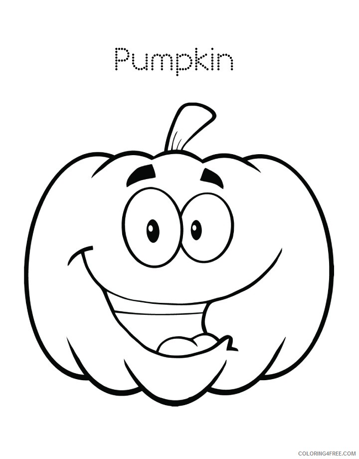 Pumpkin Coloring Pages Vegetables Food halloween Printable 2021 664 Coloring4free